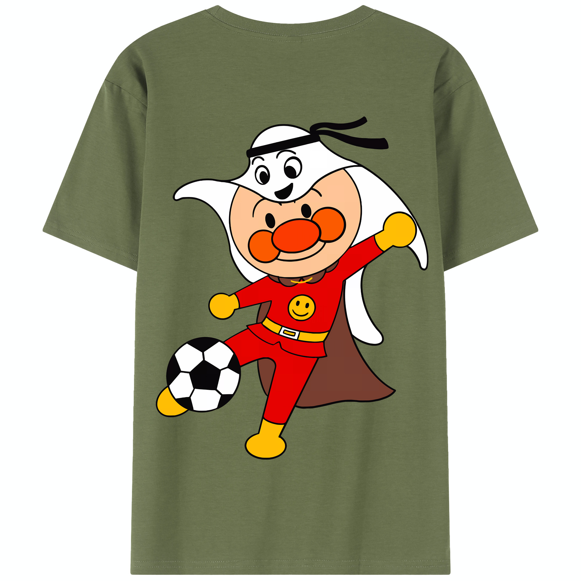 （画像用） アンパンマン Anpanman 綿100％半袖Tシャツ（背面プリント）